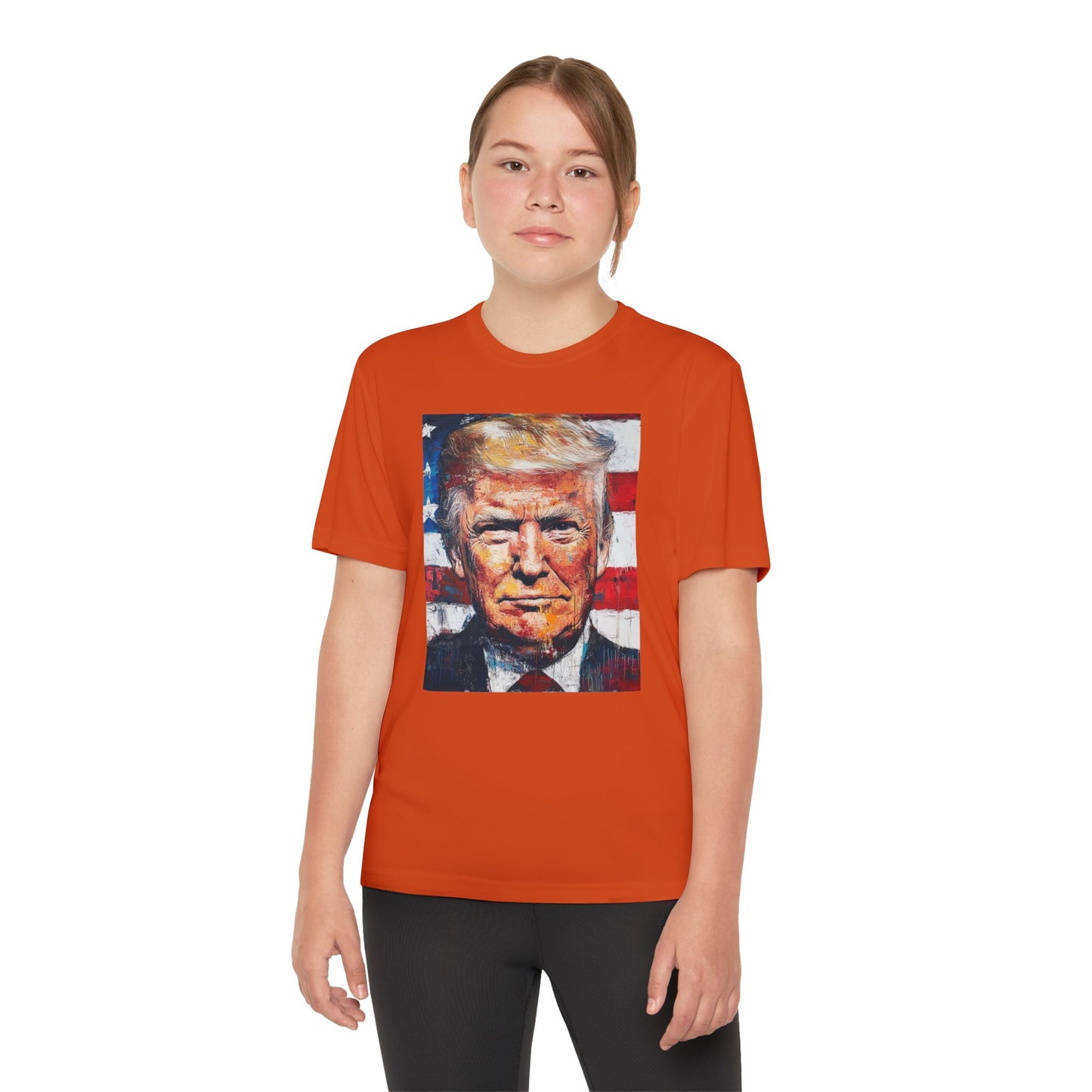 Youth Competitor Tee - Patriotic Donald Trump Art Shirt