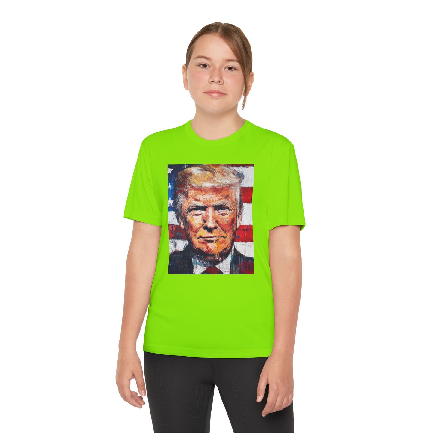 Youth Competitor Tee - Patriotic Donald Trump Art Shirt