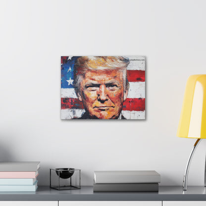 Donald Trump Patriotic Canvas Art