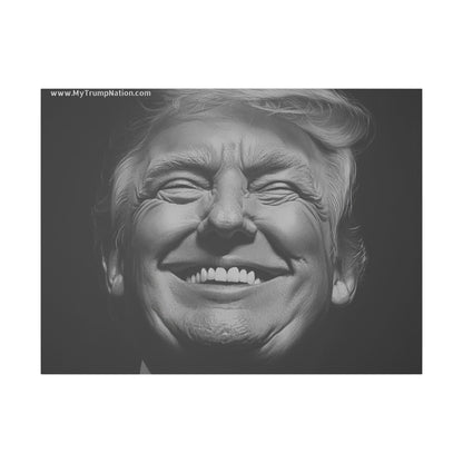 Donald Trump Black & White Canvas Art