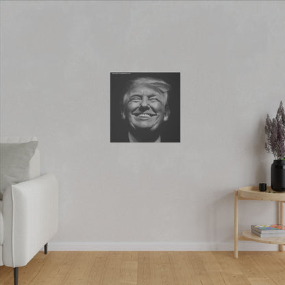 Donald Trump Black & White Canvas Art