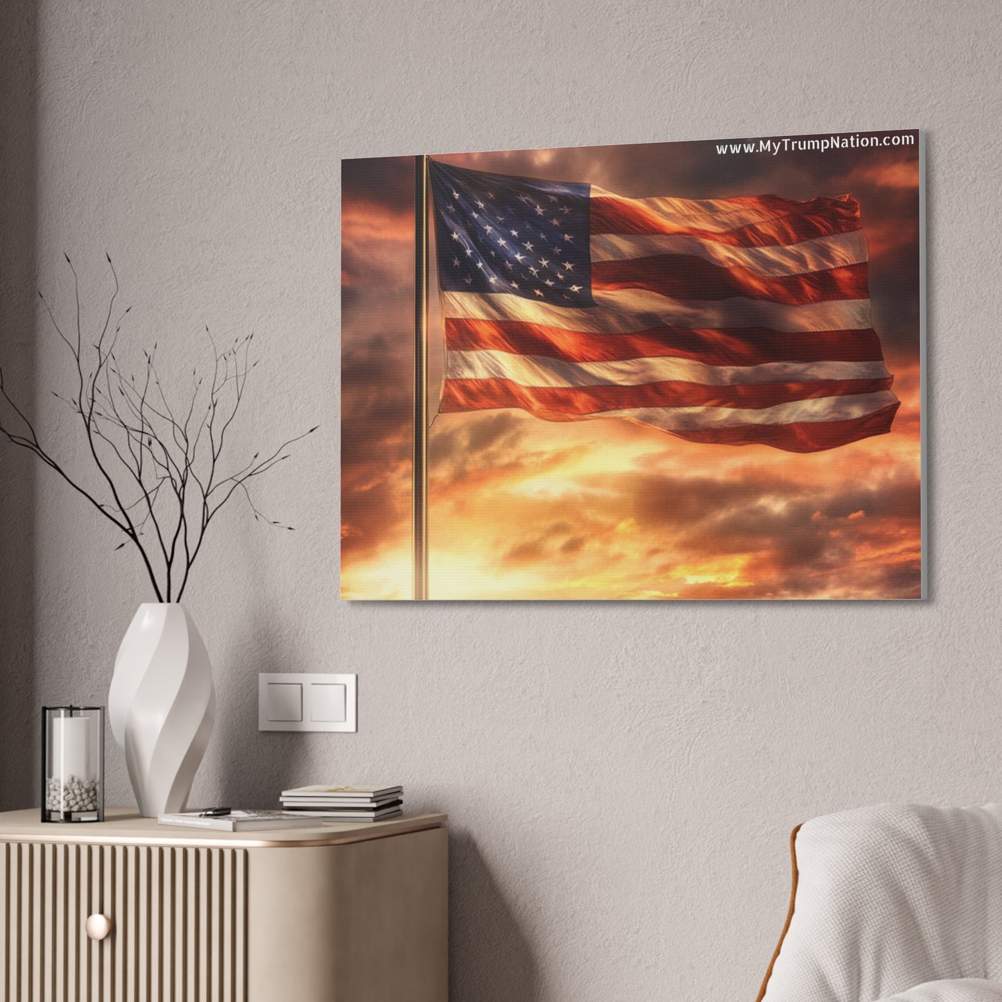 American Flag Canvas Art