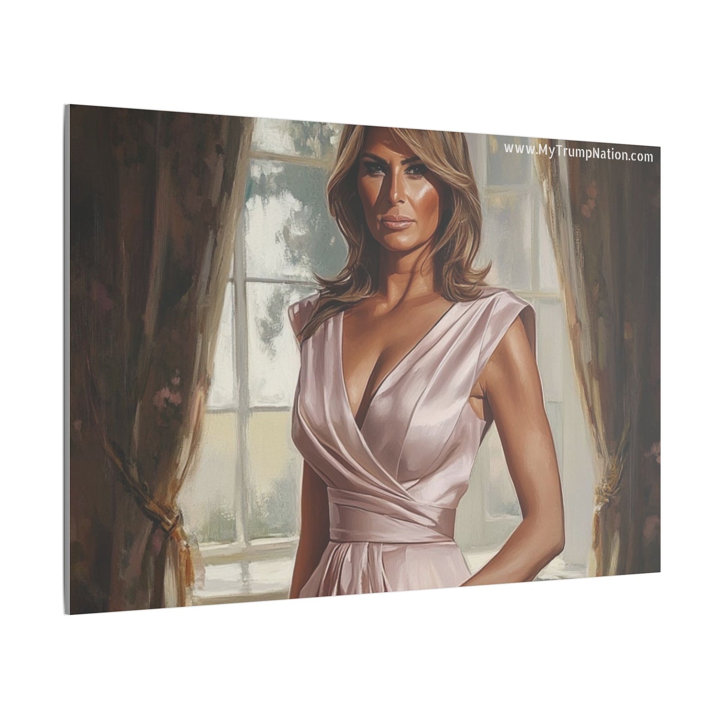 Melania Trump Elegant Canvas Art