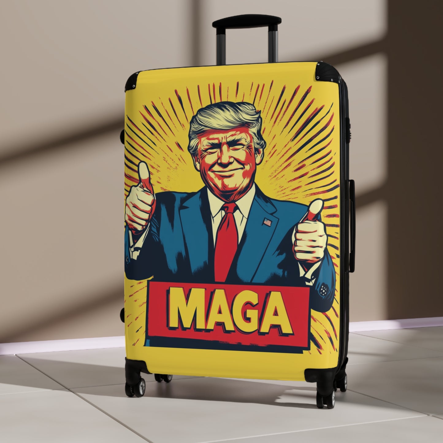 MAGA Themed Suitcase – Travel with Style and Patriotism