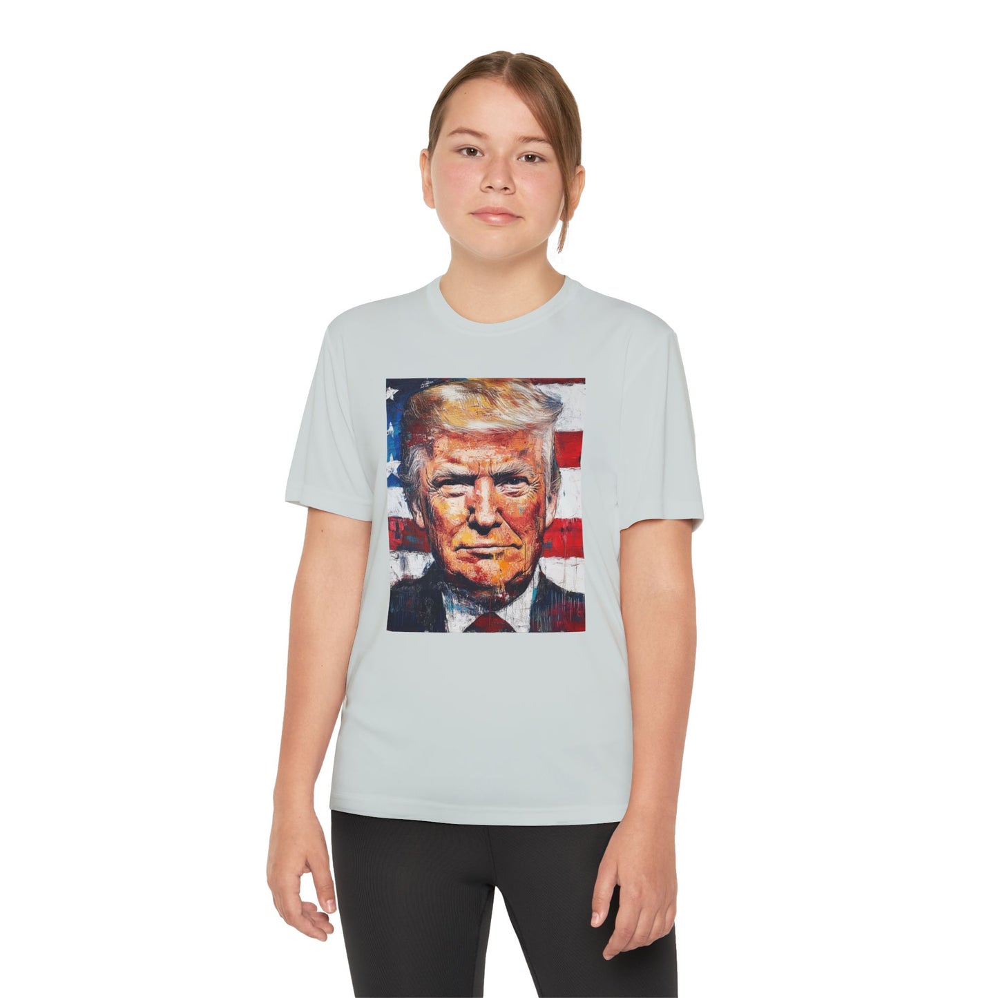 Youth Competitor Tee - Patriotic Donald Trump Art Shirt