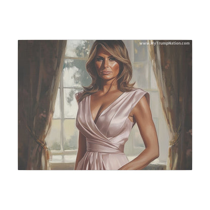 Melania Trump Elegant Canvas Art