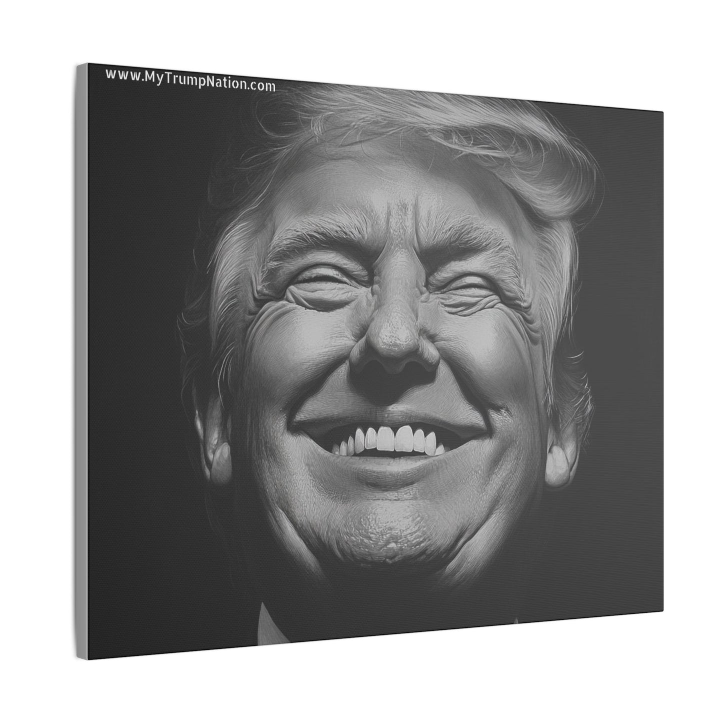 Donald Trump Black & White Canvas Art