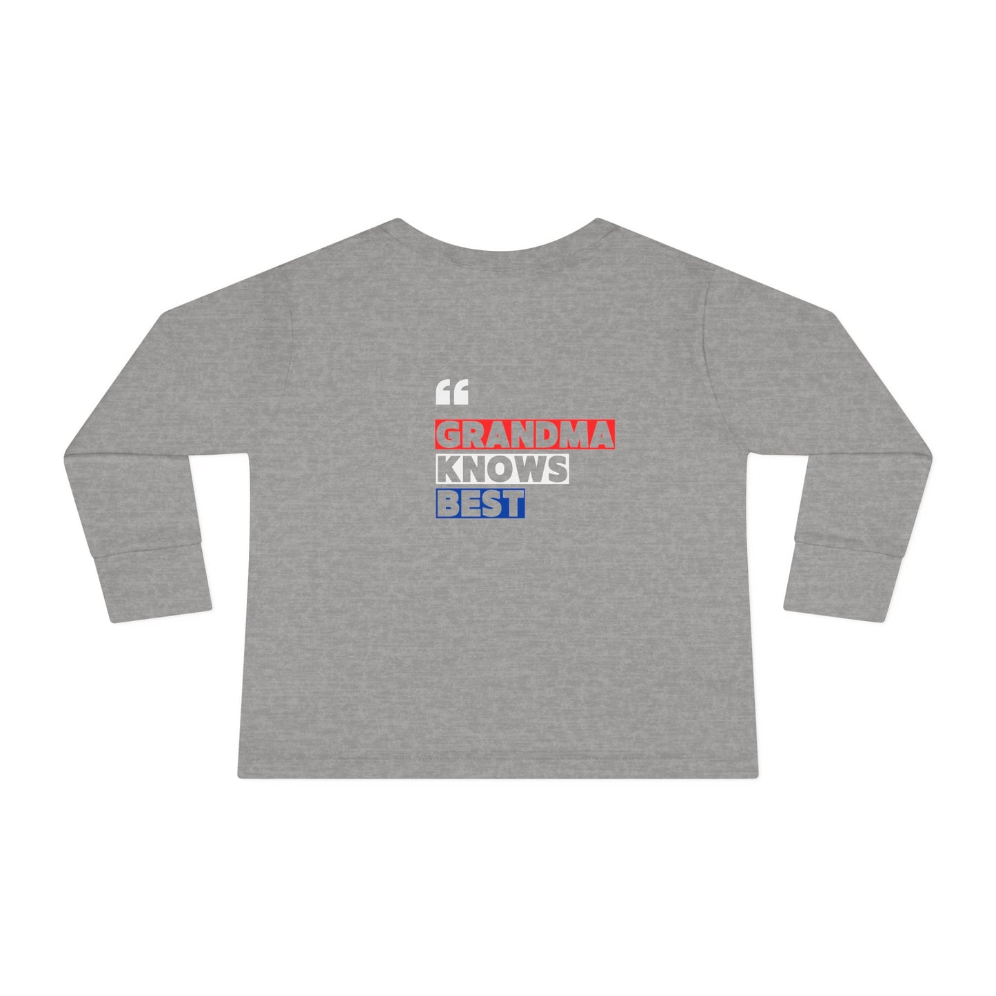 Toddler Long Sleeve Tee - "Best Grandma" Trump Design