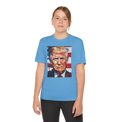 Youth Competitor Tee - Patriotic Donald Trump Art Shirt