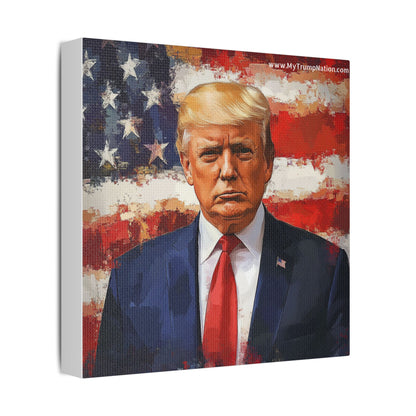 Donald Trump Patriotic Canvas Art
