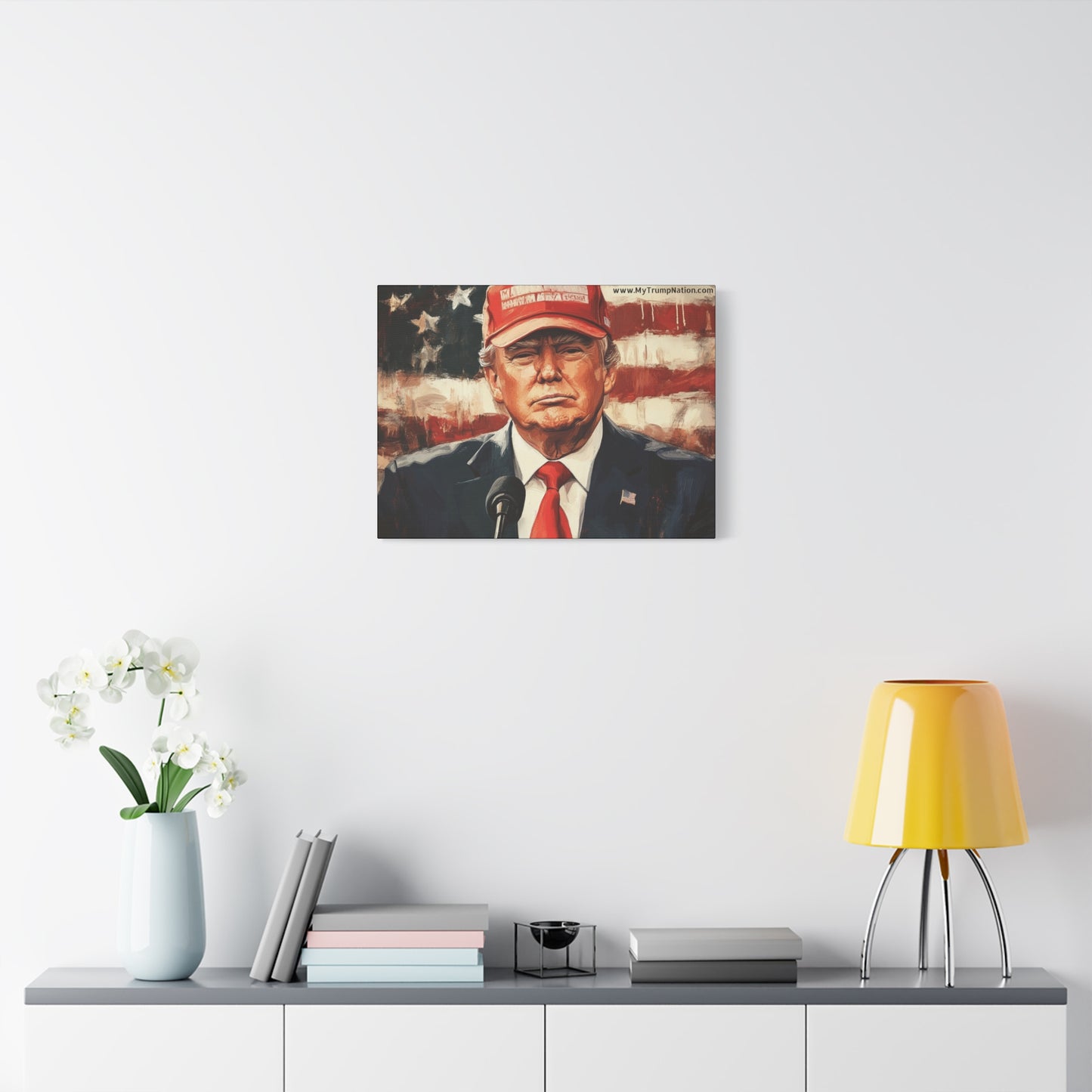 Patriotic Matte Canvas Art - Trump 2024 Wall Decor