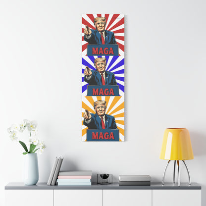 Political Statement Canvas Art - Motivational Trump Design