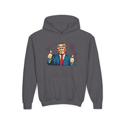 Youth Hoodie with Patriotic Design - Perfect for Political Events and Casual Wear