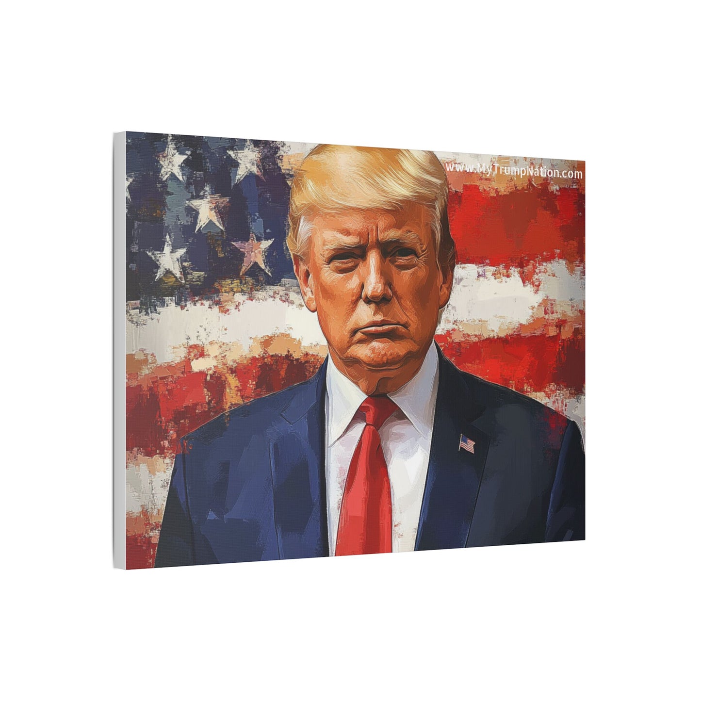 Donald Trump Patriotic Canvas Art