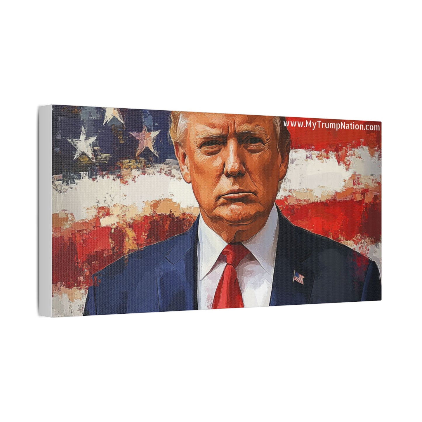 Donald Trump Patriotic Canvas Art