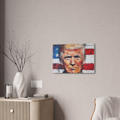 Donald Trump Patriotic Canvas Art