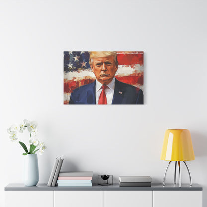 Donald Trump Patriotic Canvas Art