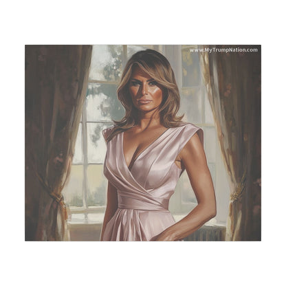 Melania Trump Elegant Canvas Art