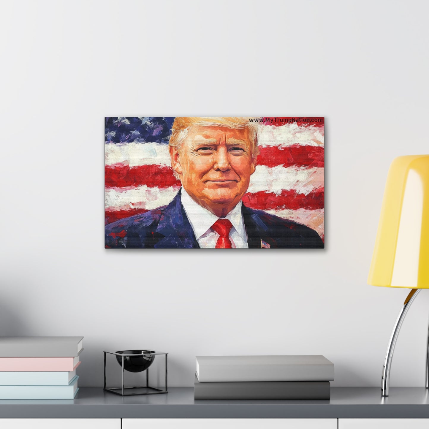 Donald Trump Patriotic Canvas Art