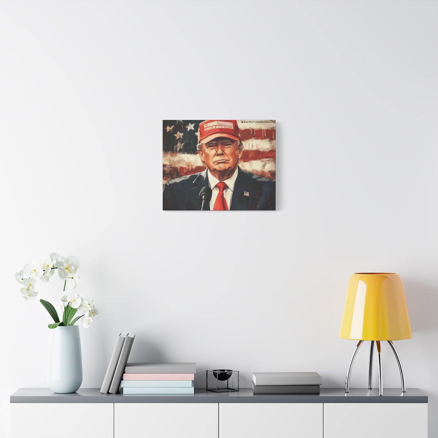 Patriotic Matte Canvas Art - Trump 2024 Wall Decor