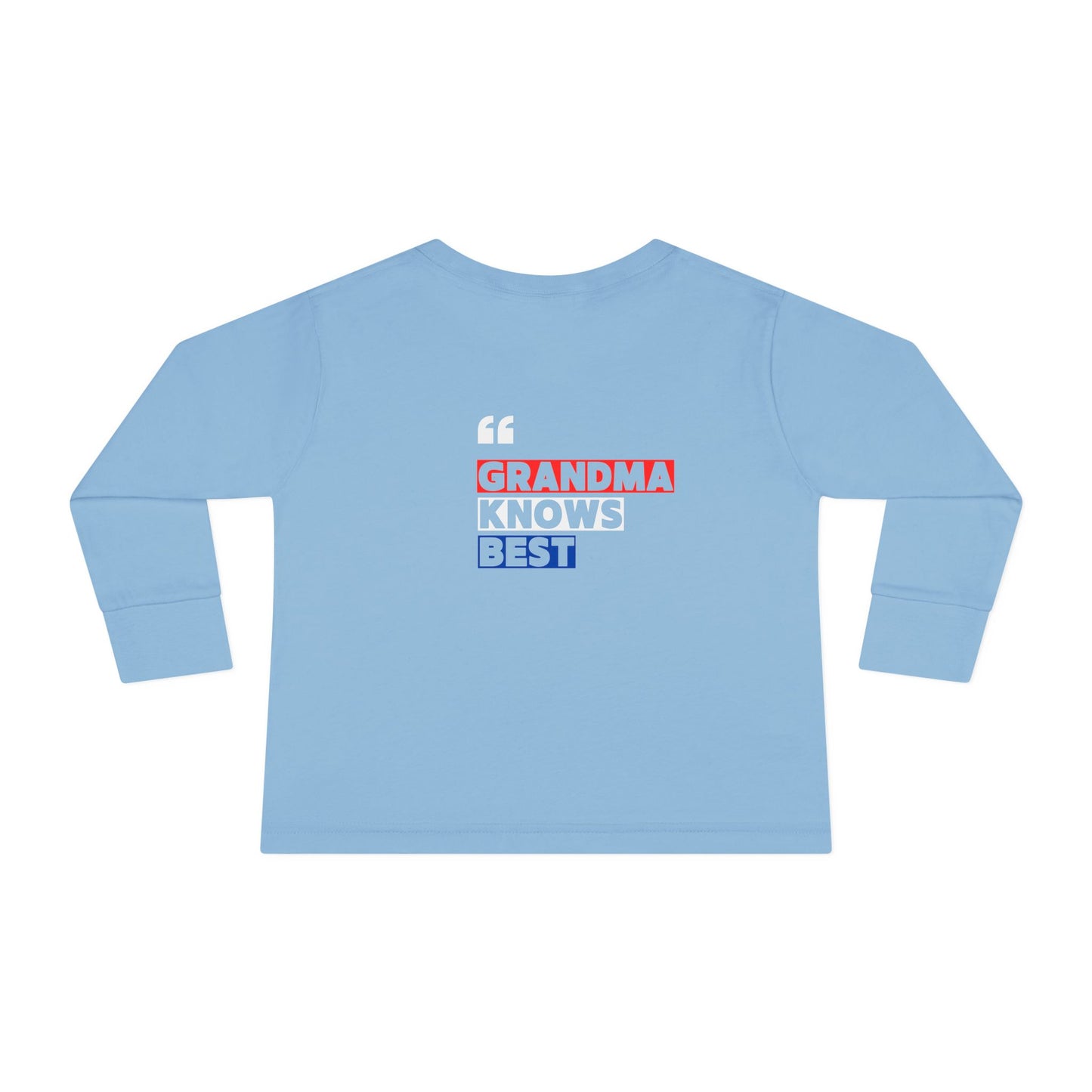 Toddler Long Sleeve Tee - "Best Grandma" Trump Design