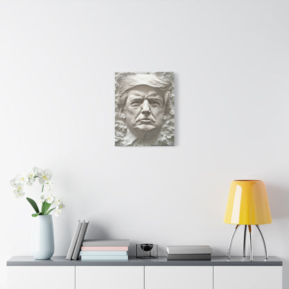 Artistic Matte Canvas Wall Art - Donald Trump 3D Relief Design