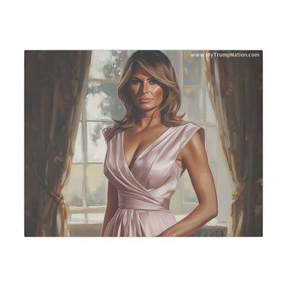 Melania Trump Elegant Canvas Art