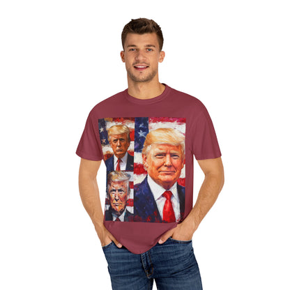 Donald Trump Patriotic Multi-Portrait T-Shirt