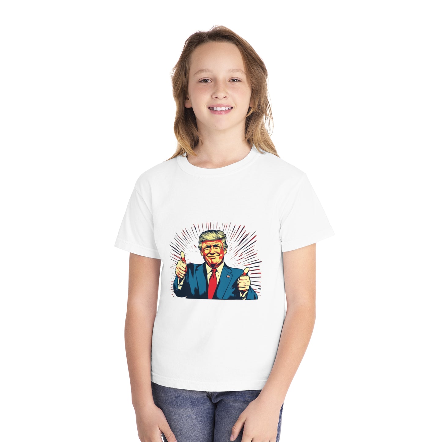 Youth Midweight Tee - Thumbs Up Graphic Shirt