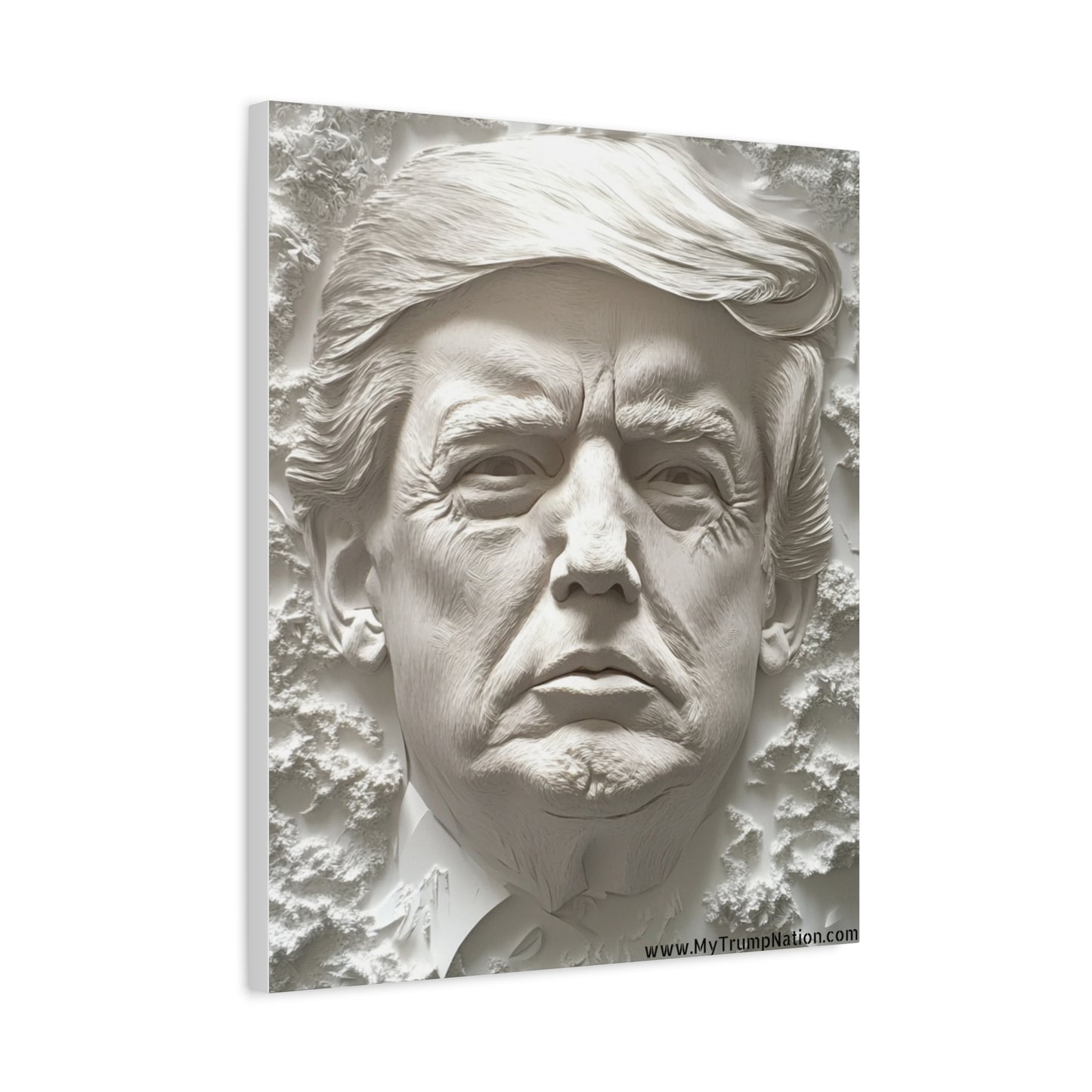 Artistic Matte Canvas Wall Art - Donald Trump 3D Relief Design