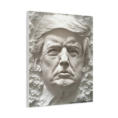Artistic Matte Canvas Wall Art - Donald Trump 3D Relief Design
