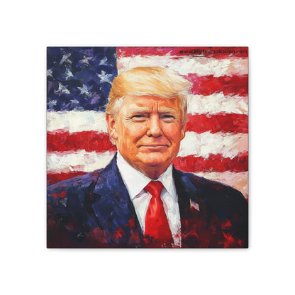 Donald Trump Patriotic Canvas Art