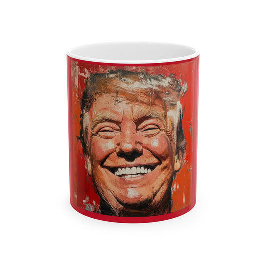 Smiling Trump Portrait Ceramic Mug