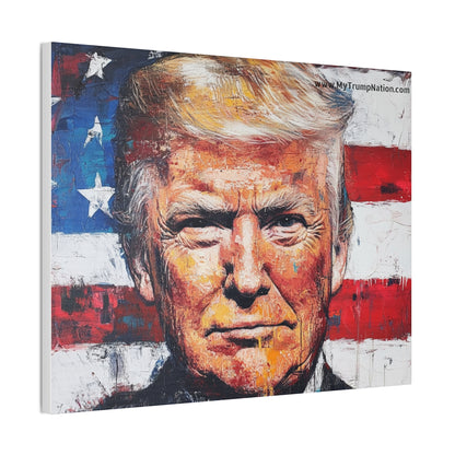 Donald Trump Patriotic Canvas Art