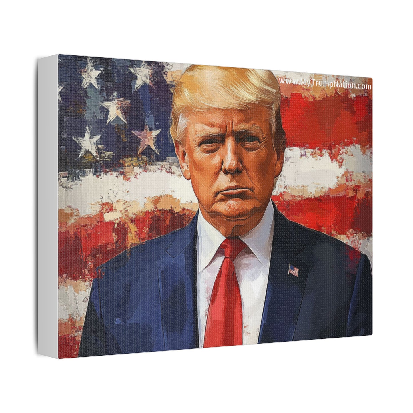 Donald Trump Patriotic Canvas Art