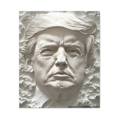 Artistic Matte Canvas Wall Art - Donald Trump 3D Relief Design