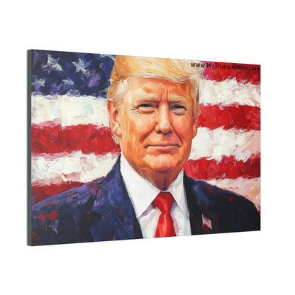 Donald Trump Patriotic Canvas Art
