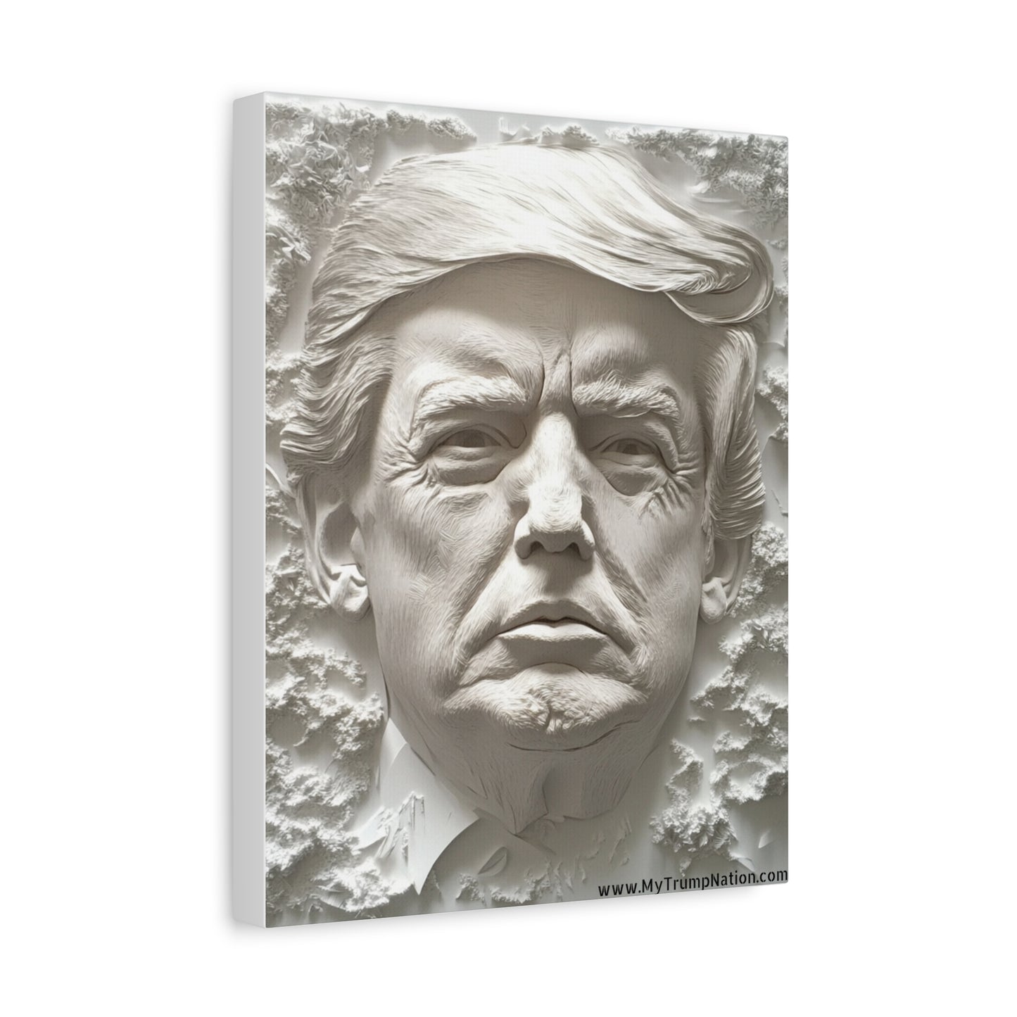 Artistic Matte Canvas Wall Art - Donald Trump 3D Relief Design