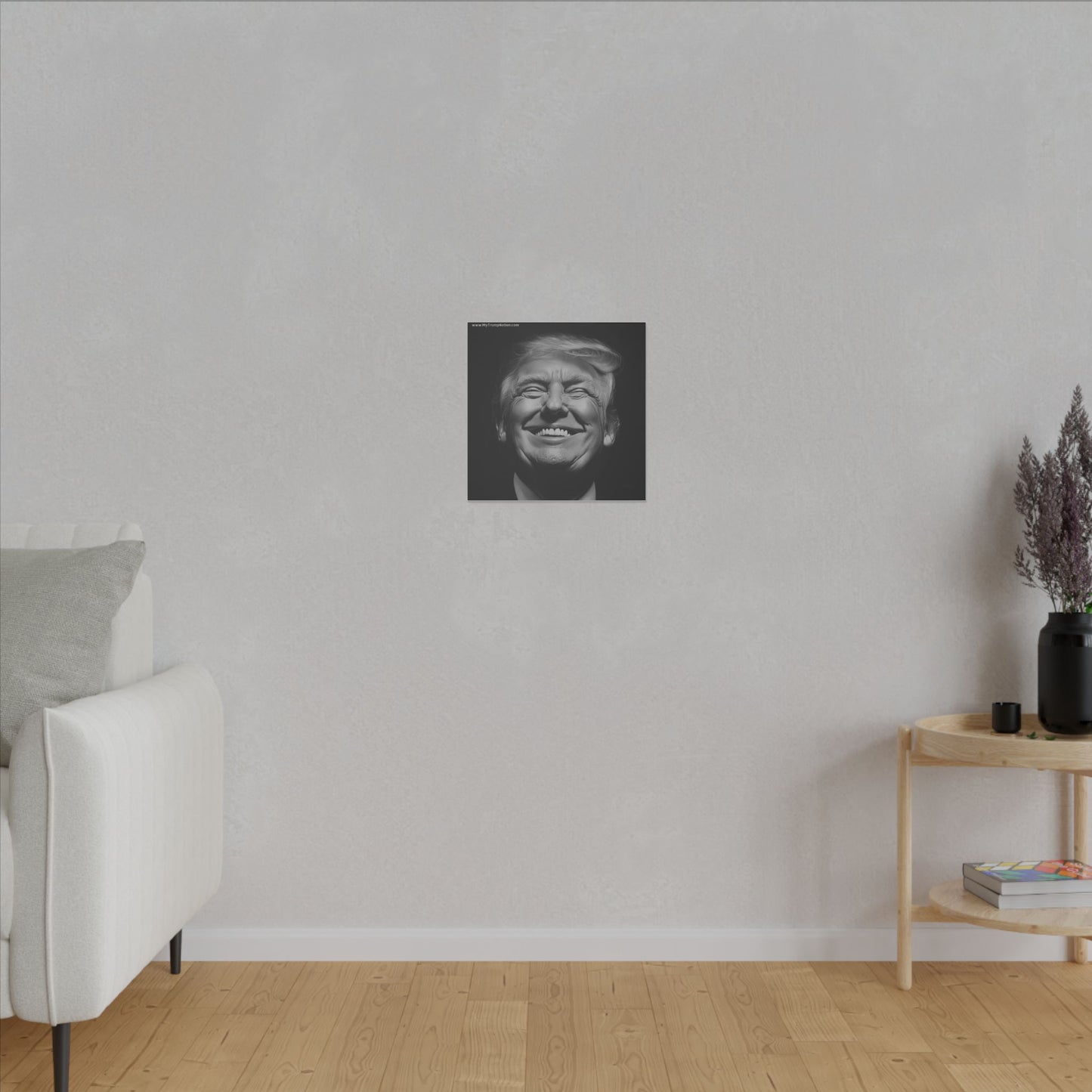 Donald Trump Black & White Canvas Art