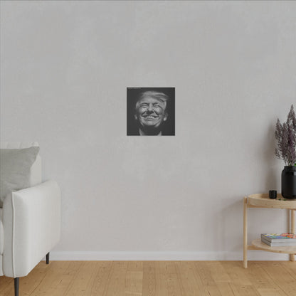 Donald Trump Black & White Canvas Art