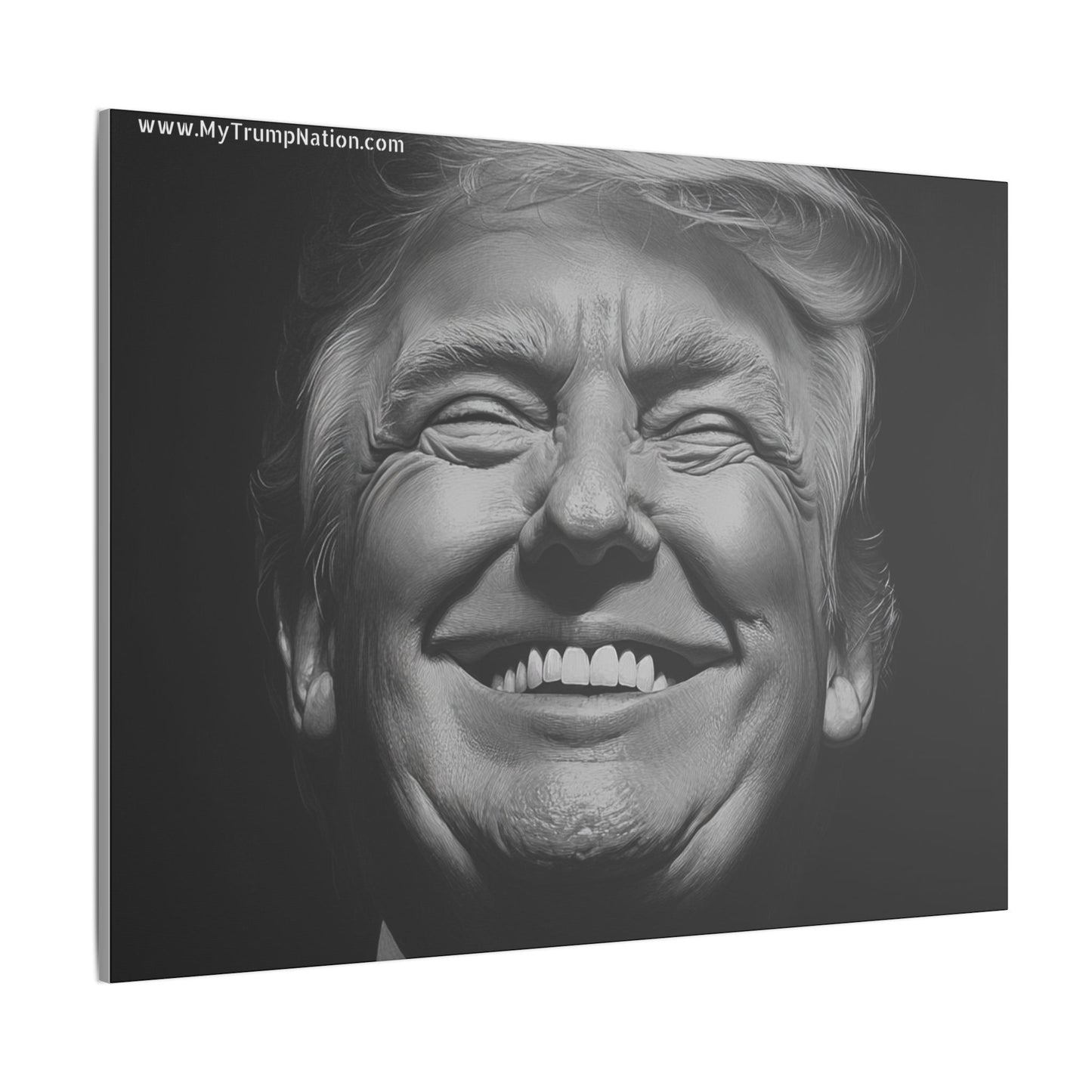 Donald Trump Black & White Canvas Art