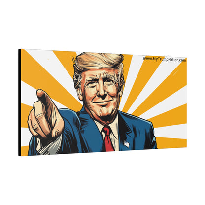 Political Statement Canvas Art - Motivational Trump Design