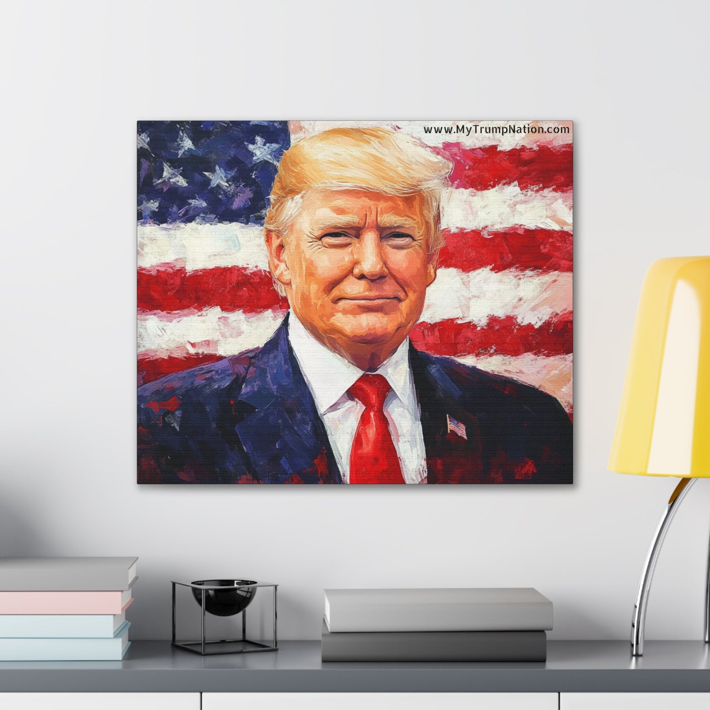 Donald Trump Patriotic Canvas Art