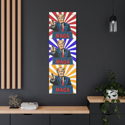 Political Statement Canvas Art - Motivational Trump Design