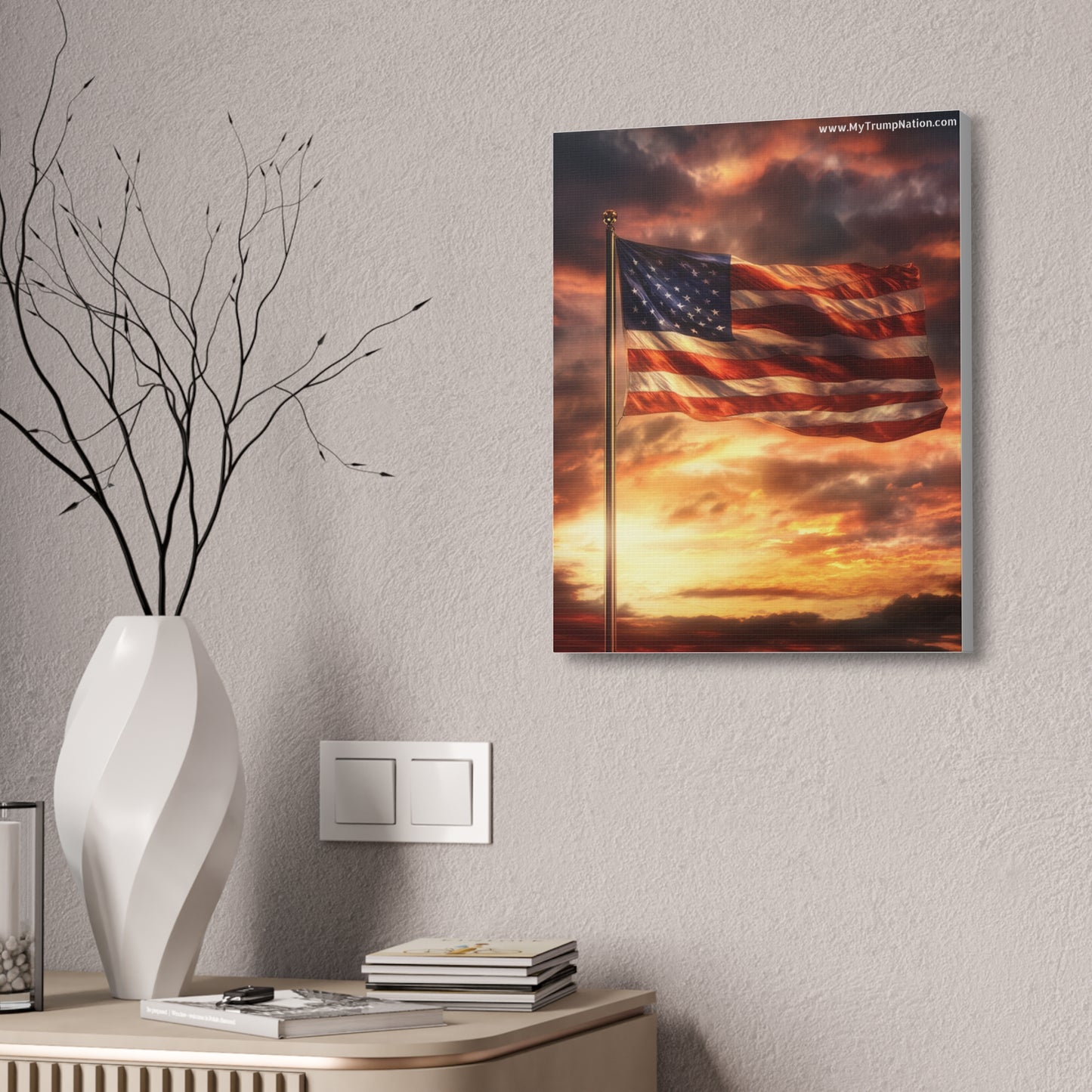 American Flag Canvas Art