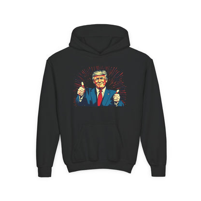 Youth Hoodie with Patriotic Design - Perfect for Political Events and Casual Wear