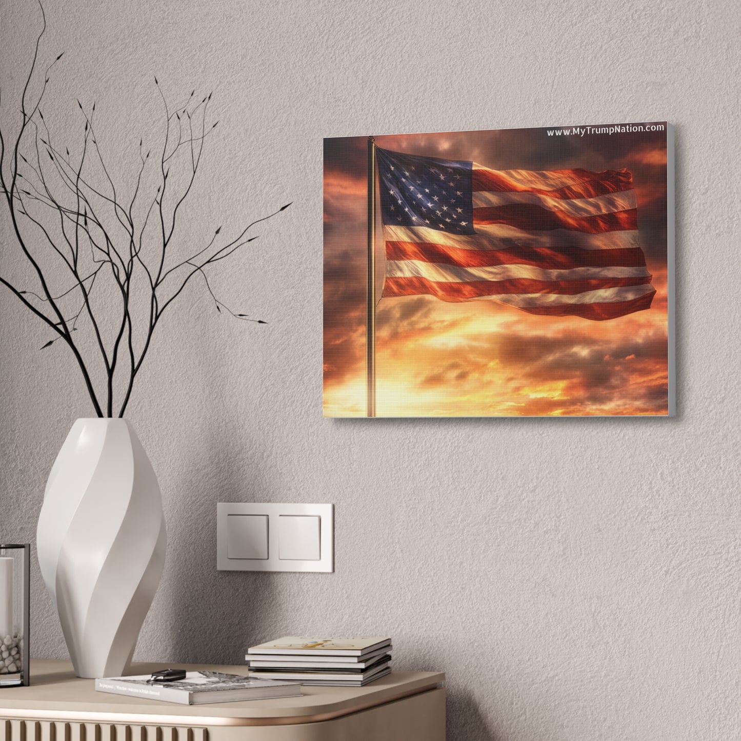 American Flag Canvas Art