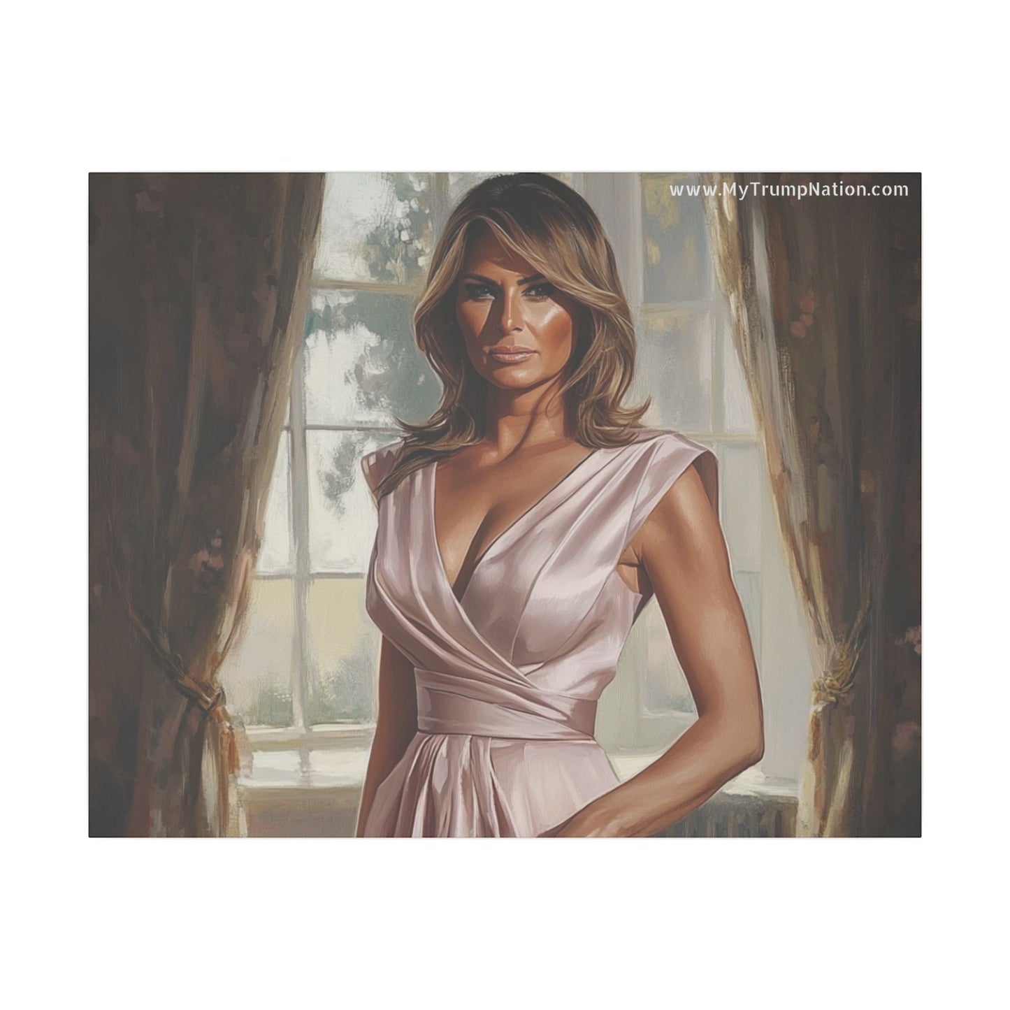 Melania Trump Elegant Canvas Art