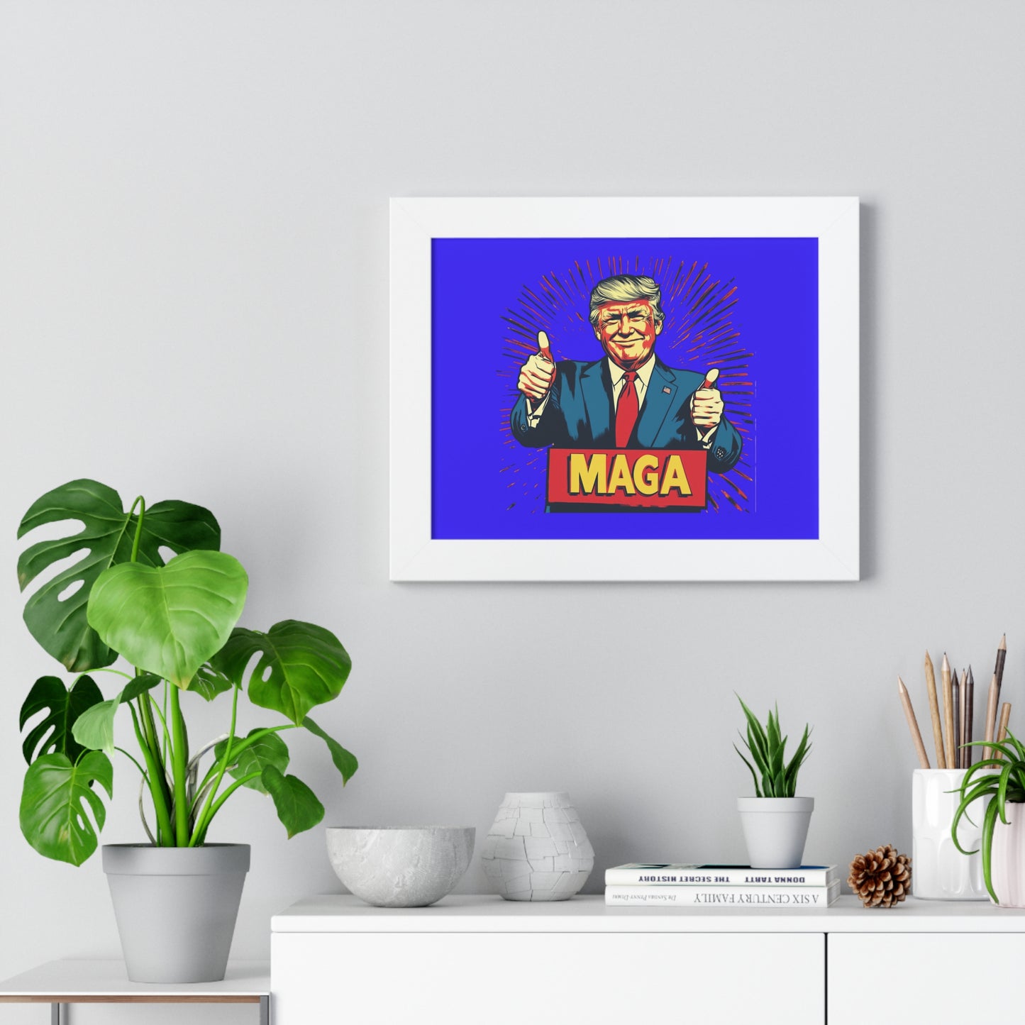 Motivational Framed Horizontal Poster - MAGA Artwork
