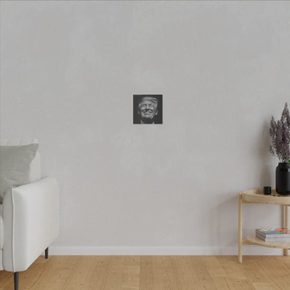 Donald Trump Black & White Canvas Art